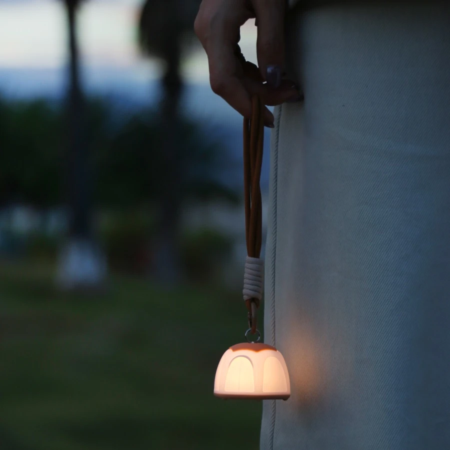 Portable Mini Silicone Tent Night Light with Lanyard for Hanging or Carrying Portable Mini Silicone Tent Night Light with Lanyard for Hanging or Carrying
